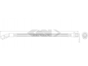 SPIDAN 340362 stabdžių žarnelė 
 Stabdžių sistema -> Stabdžių žarnelės
GBH90282, GBH90282