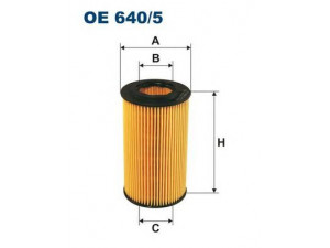 FILTRON OE640/5 alyvos filtras 
 Techninės priežiūros dalys -> Techninės priežiūros intervalai
05086301AA, 5086301AA, 1121840025