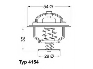 WAHLER 4154.82D termostatas, aušinimo skystis 
 Aušinimo sistema -> Termostatas/tarpiklis -> Thermostat
75 17 345, 88 17 538