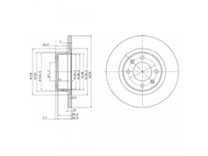 DELPHI BG3621 stabdžių diskas 
 Dviratė transporto priemonės -> Stabdžių sistema -> Stabdžių diskai / priedai
4246.W4, E169143