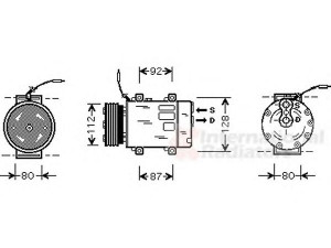 VAN WEZEL 4300K286 kompresorius, oro kondicionierius 
 Oro kondicionavimas -> Kompresorius/dalys
7700866530