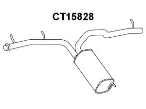 VENEPORTE CT15828 galinis duslintuvas 
 Išmetimo sistema -> Duslintuvas
1400136580, 173065