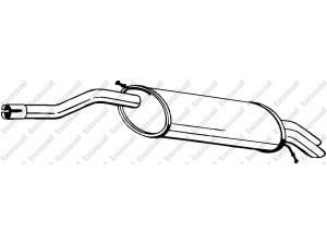 BOSAL 278-403 galinis duslintuvas 
 Išmetimo sistema -> Duslintuvas
1730.A7