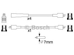BOSCH 0 986 356 785 uždegimo laido komplektas 
 Kibirkšties / kaitinamasis uždegimas -> Uždegimo laidai/jungtys