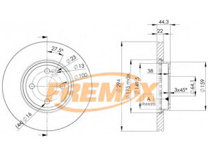 FREMAX BD-8570 stabdžių diskas 
 Dviratė transporto priemonės -> Stabdžių sistema -> Stabdžių diskai / priedai
3411 6 774 986