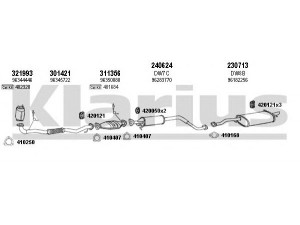 KLARIUS 310036E išmetimo sistema 
 Išmetimo sistema -> Išmetimo sistema, visa