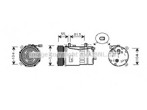 AVA QUALITY COOLING AIK003 kompresorius, oro kondicionierius 
 Oro kondicionavimas -> Kompresorius/dalys
1J0820803B, 1J0820803F, 1J0820803G