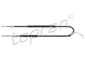 TOPRAN 304 668 trosas, stovėjimo stabdys 
 Stabdžių sistema -> Valdymo svirtys/trosai
1 371 461, 1 388 275, 1 441 579