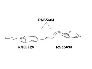 VENEPORTE RN55604 galinis duslintuvas 
 Išmetimo sistema -> Duslintuvas
6025309207
