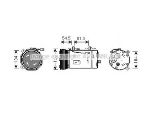 AVA QUALITY COOLING FDK307 kompresorius, oro kondicionierius 
 Oro kondicionavimas -> Kompresorius/dalys
7M0820803Q