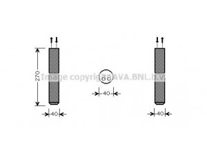 AVA QUALITY COOLING RTD493 džiovintuvas, oro kondicionierius 
 Oro kondicionavimas -> Džiovintuvas
7701060041, 7701067998