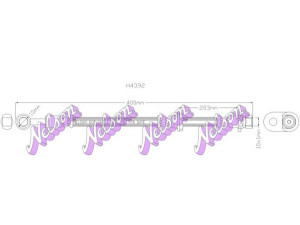Brovex-Nelson H4392 stabdžių žarnelė 
 Stabdžių sistema -> Stabdžių žarnelės
01466SD2934, 46430SD2954, 46430SD2957