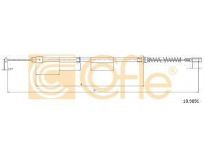 COFLE 10.9891 trosas, stovėjimo stabdys 
 Stabdžių sistema -> Valdymo svirtys/trosai
9064203085, A9064203085, 2E0609701T