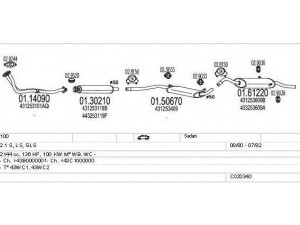 MTS C020340007345 išmetimo sistema