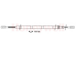 BENDIX 432030B trosas, stovėjimo stabdys 
 Stabdžių sistema -> Valdymo svirtys/trosai
21083508180