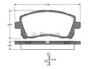 BOSCH 0 986 TB2 327 stabdžių trinkelių rinkinys, diskinis stabdys 
 Techninės priežiūros dalys -> Papildomas remontas
AY040 FJ004, 26296 AC030, 26296 AC040