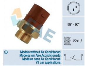 FAE 36270 temperatūros jungiklis, radiatoriaus ventiliatorius 
 Aušinimo sistema -> Siuntimo blokas, aušinimo skysčio temperatūra
867 959 481