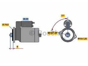BOSCH 0 986 020 841 starteris
28100 64170 000, 28100 64170