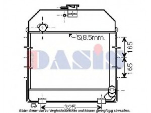 AKS DASIS 440284N radiatorius, variklio aušinimas