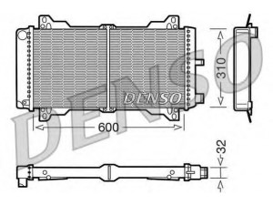 DENSO DRM10014 radiatorius, variklio aušinimas 
 Aušinimo sistema -> Radiatorius/alyvos aušintuvas -> Radiatorius/dalys