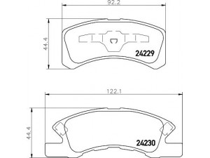 HELLA PAGID 8DB 355 012-051 stabdžių trinkelių rinkinys, diskinis stabdys 
 Techninės priežiūros dalys -> Papildomas remontas
04465B2030, 04465B2040, 0449197214