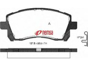 METZGER 0655.02 stabdžių trinkelių rinkinys, diskinis stabdys 
 Techninės priežiūros dalys -> Papildomas remontas
25296FA041, 26296AC040, 26296AC041