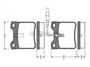 BOSCH 0 986 TB2 177 stabdžių trinkelių rinkinys, diskinis stabdys 
 Techninės priežiūros dalys -> Papildomas remontas
002 420 48 20, 003 420 00 20, 638 423 01 10