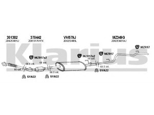 KLARIUS 931101U išmetimo sistema 
 Išmetimo sistema -> Išmetimo sistema, visa