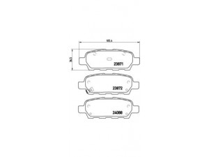 BREMBO P 56 046 stabdžių trinkelių rinkinys, diskinis stabdys 
 Techninės priežiūros dalys -> Papildomas remontas
440608H385, 44060AL585, 44060AL586