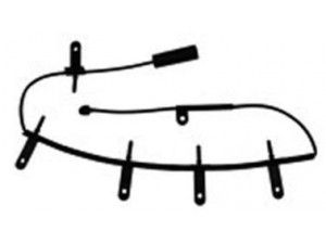 E.T.F. 17-6901 įspėjimo kontaktas, stabdžių trinkelių susidėvėjimas 
 Stabdžių sistema -> Susidėvėjimo indikatorius, stabdžių trinkelės
34 35 6 761 447