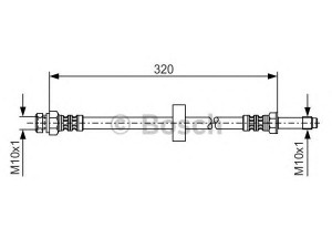 BOSCH 1 987 476 317 stabdžių žarnelė 
 Stabdžių sistema -> Stabdžių žarnelės
6U0 611 701, 6U0 611 701 A, 6U0 611 701 B