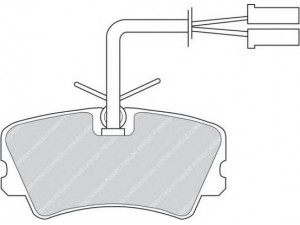 FERODO FDB546 stabdžių trinkelių rinkinys, diskinis stabdys 
 Techninės priežiūros dalys -> Papildomas remontas
60750413, 60750838, 60777264, 60850413