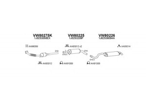 VENEPORTE 800099 išmetimo sistema 
 Išmetimo sistema -> Išmetimo sistema, visa