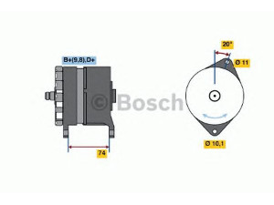 BOSCH 0 120 339 515 kintamosios srovės generatorius 
 Elektros įranga -> Kint. sr. generatorius/dalys -> Kintamosios srovės generatorius