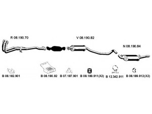 EBERSPÄCHER 082268 išmetimo sistema 
 Išmetimo sistema -> Išmetimo sistema, visa