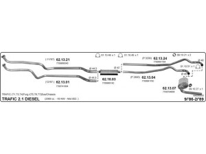 IMASAF 566000230 išmetimo sistema 
 Išmetimo sistema -> Išmetimo sistema, visa