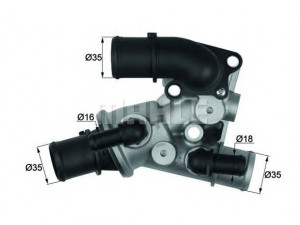MAHLE ORIGINAL TI 102 80D termostatas, aušinimo skystis 
 Aušinimo sistema -> Termostatas/tarpiklis -> Thermostat
7794132