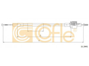 COFLE 11.2441 sankabos trosas 
 Dviratė transporto priemonės -> Kabeliai ir tachometro velenaai -> Sankabos trosas
6156055, 83BB7K553FH