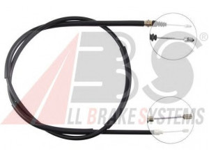 A.B.S. K10038 trosas, stovėjimo stabdys 
 Stabdžių sistema -> Valdymo svirtys/trosai
60548444, 60580073