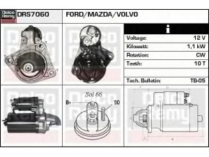 DELCO REMY DRS7060N starteris 
 Elektros įranga -> Starterio sistema -> Starteris
1004566, 1011330, 1011331, 1018883