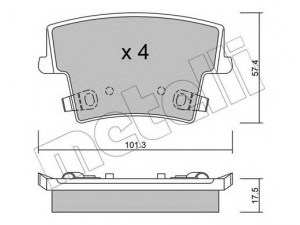 METELLI 22-0718-0 stabdžių trinkelių rinkinys, diskinis stabdys 
 Techninės priežiūros dalys -> Papildomas remontas
05139191AA, 05142560AA, 05142561AA