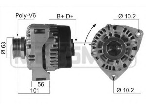 ERA 210229 kintamosios srovės generatorius 
 Elektros įranga -> Kint. sr. generatorius/dalys -> Kintamosios srovės generatorius
9617843180, A3TA5591, A3TA5591A