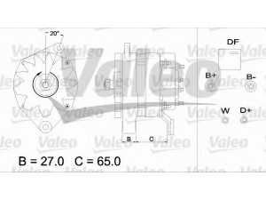 VALEO 436354 kintamosios srovės generatorius
5000809633