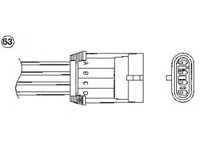 NGK 0442 lambda jutiklis 
 Variklis -> Variklio elektra
59 032 326, 855 330, 90528253, 90 528 253