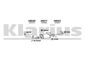 KLARIUS 160372U išmetimo sistema 
 Išmetimo sistema -> Išmetimo sistema, visa