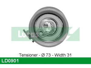 LUCAS ENGINE DRIVE LD0901 įtempiklio skriemulys, paskirstymo diržas