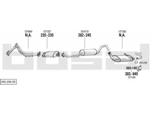BOSAL 092.256.55 išmetimo sistema 
 Išmetimo sistema -> Išmetimo sistema, visa