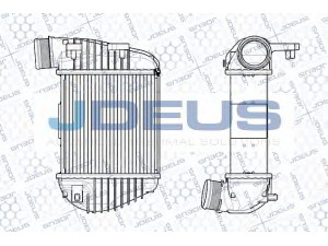 JDEUS RA8010380 tarpinis suslėgto oro aušintuvas, kompresorius 
 Variklis -> Oro tiekimas -> Įkrovos agregatas (turbo/superįkrova) -> Tarpinis suslėgto oro aušintuvas
4F0145806R, 4F0145806T