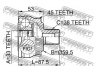 FEBEST 1710-A4A45 jungtis, kardaninis velenas
8E0498099D