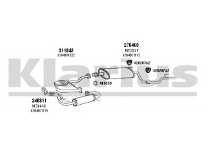 KLARIUS 600423E išmetimo sistema 
 Išmetimo sistema -> Išmetimo sistema, visa